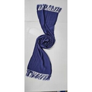 BACK EAST Solid Light Blue  Indonesian Rectangular Scarf